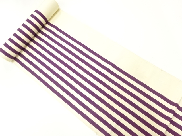 JAPANESE KIMONO / ANTIQUE BOLT FOR HASSUN OBI / WOVEN STRIPE